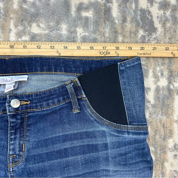 Isabel Maternity Distressed Denim Jeggings Ankle Length Size 16 - Picture 8 of 8